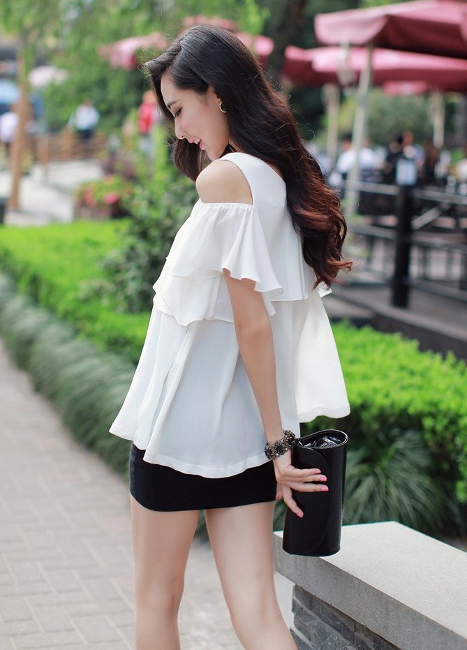 BM71165 KOREAN STYLE TOP WHITE