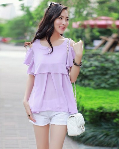 BM71165 KOREAN STYLE TOP PURPLE