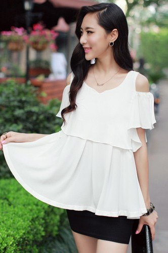 BM71165 KOREAN STYLE TOP WHITE