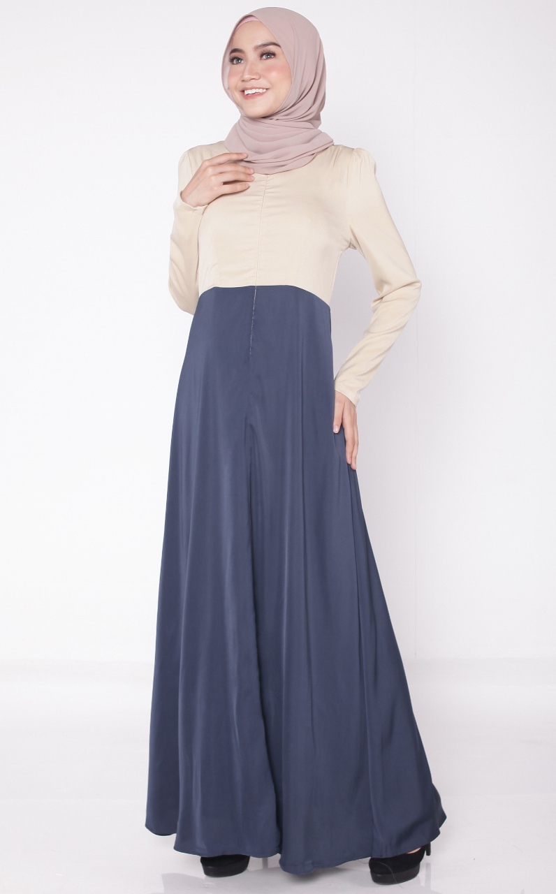 BM71174 FLARE JUBAH NAVY