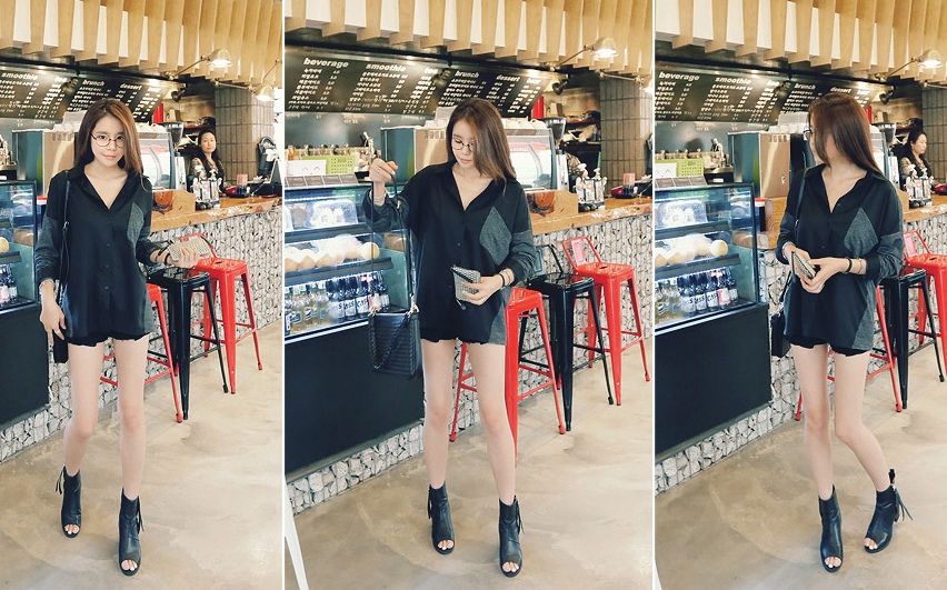 BM71177 CASUAL BLOUSE AS PICTURE