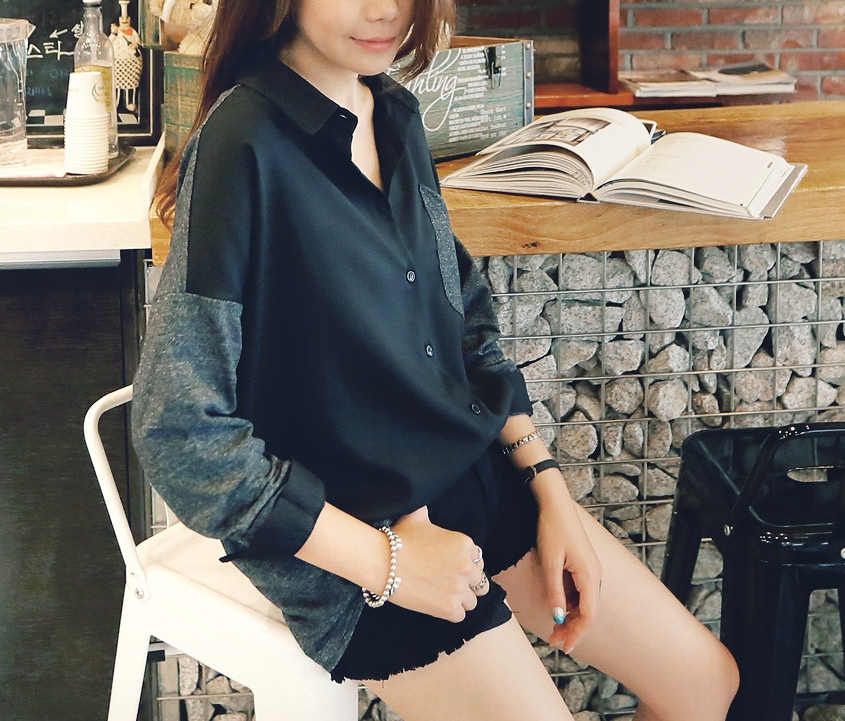 BM71177 CASUAL BLOUSE AS PICTURE