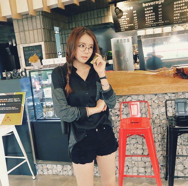 BM71177 CASUAL BLOUSE AS PICTURE
