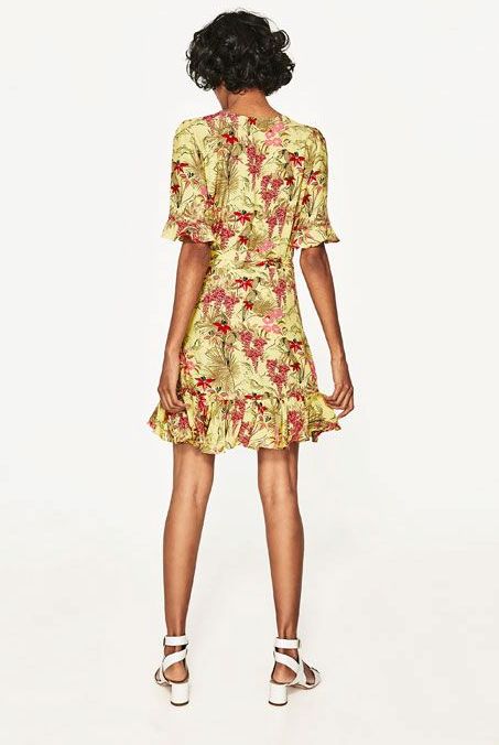 BM71182 PRINTED DRESS AS PICTURE