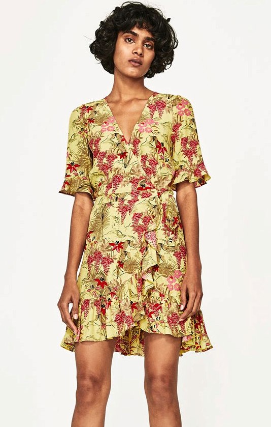 BM71182 PRINTED DRESS AS PICTURE