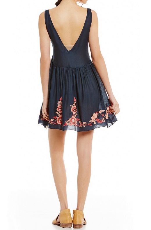 BM71184 EMBROIDERY DRESS AS PICTURE