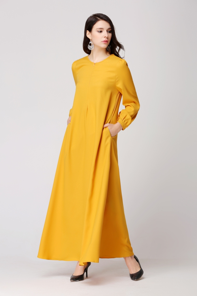 BM71188 CASUAL JUBAH MUSTARD
