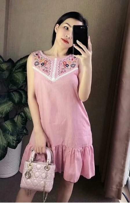 BM71196 SLEEVELESS DRESS AS PICTURE