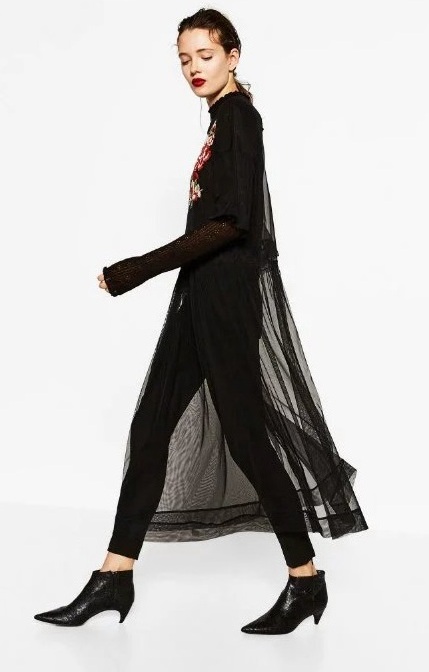 BM71199 EMBROIDERY DRESS BLACK