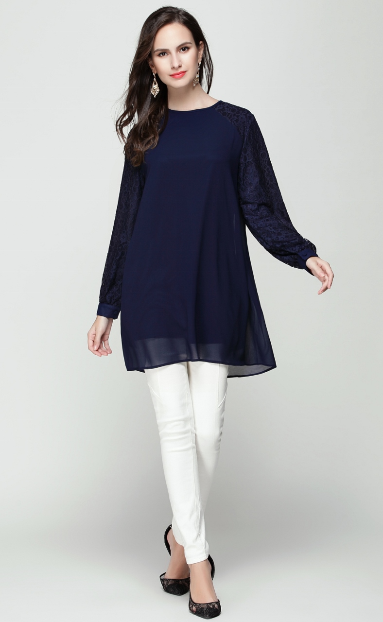 BM71203 WOMEN'S BLOUSE AS PICTURE