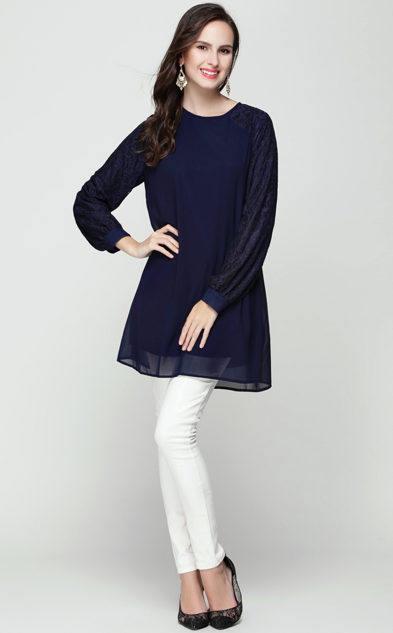BM71203 WOMEN'S BLOUSE AS PICTURE