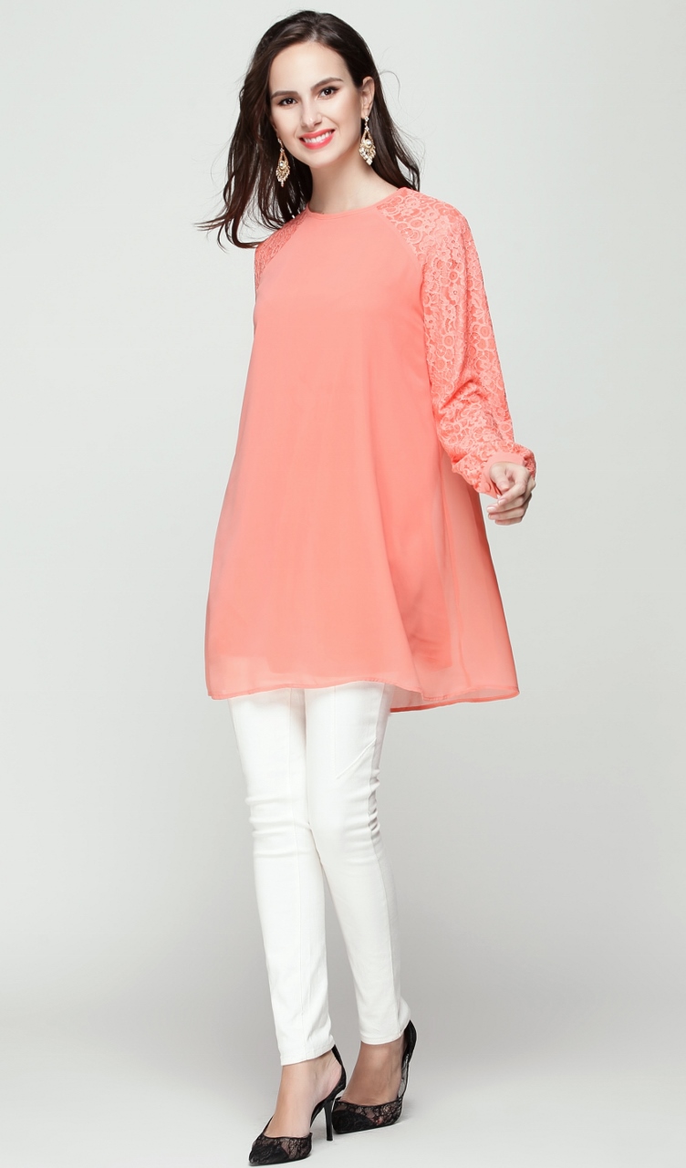 BM71203 WOMEN'S BLOUSE DUSTY ORANGE