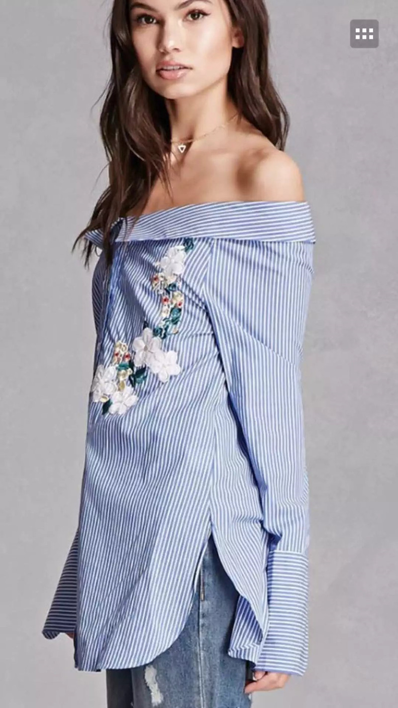 BM71208 EMBROIDERY TOP AS PICTURE