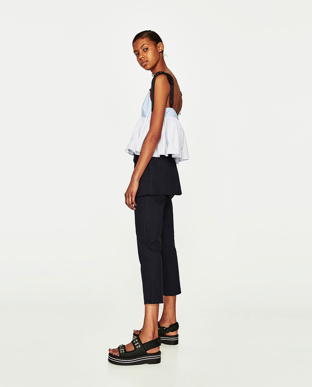 BM71209 SEXY STRIPED TOP AS PICTURE