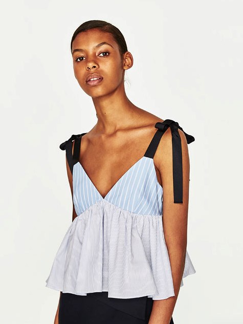 BM71209 SEXY STRIPED TOP AS PICTURE
