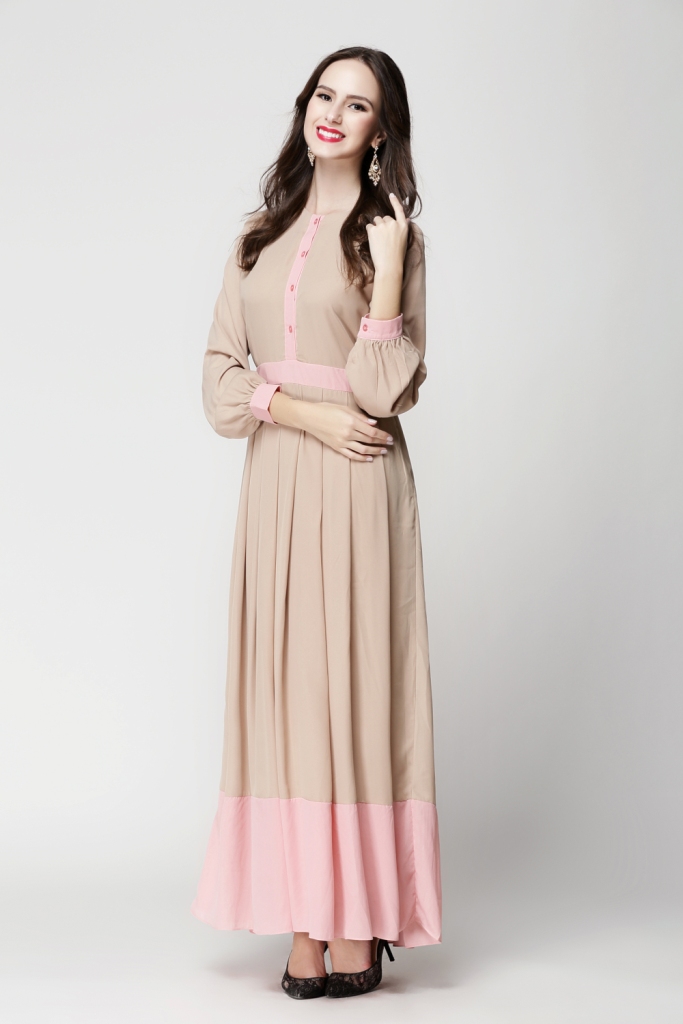 BM71212 WOMEN'S JUBAH KHAKI