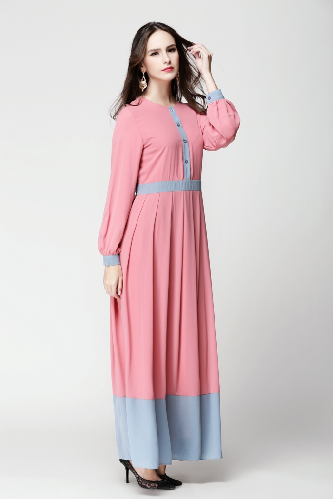 BM71212 WOMEN'S JUBAH PINK