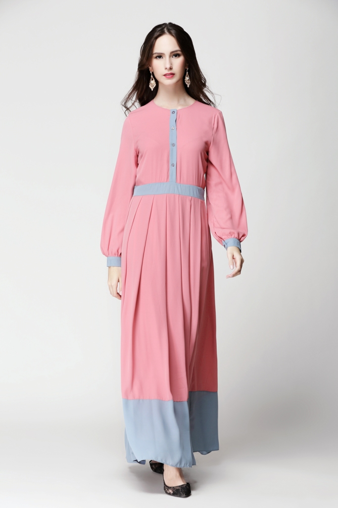 BM71212 WOMEN'S JUBAH PINK
