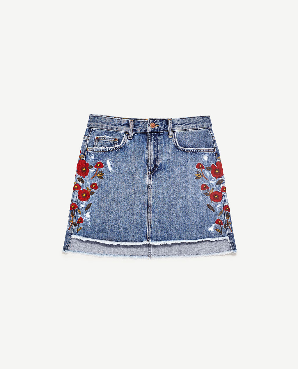 BM71217 CASUAL DENIM SKIRT AS PICTURE