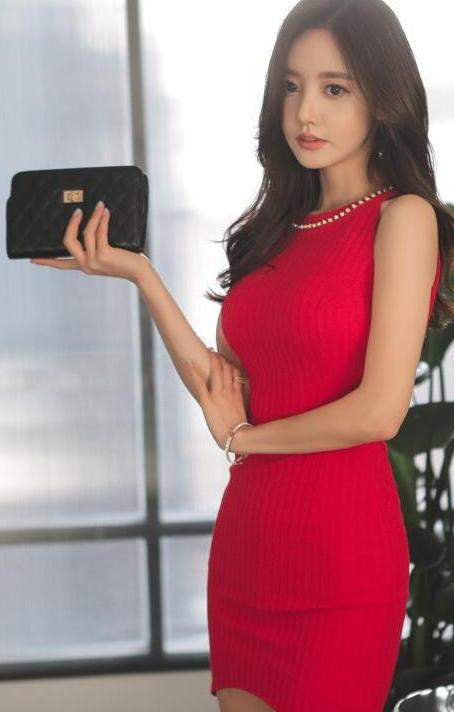 BM71139 Sexy Mini Dress Red