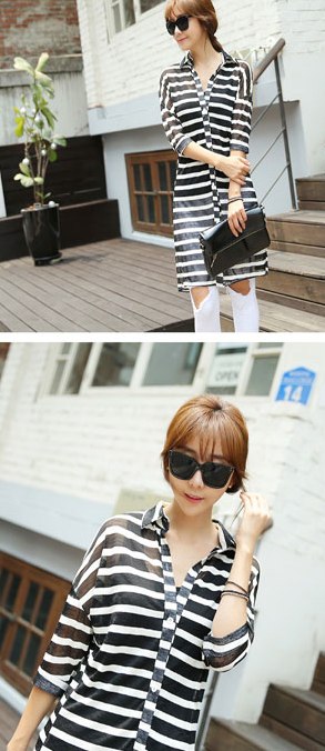 BM71230 STRIPE TOP AS PICTURE