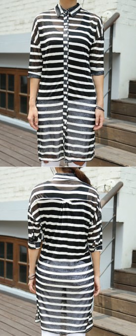 BM71230 STRIPE TOP AS PICTURE