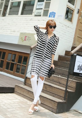 BM71230 STRIPE TOP AS PICTURE