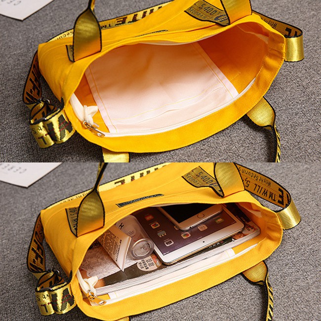 KW80485 CASUAL TRAVEL BAG YELLOW