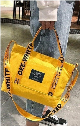 KW80485 CASUAL TRAVEL BAG YELLOW