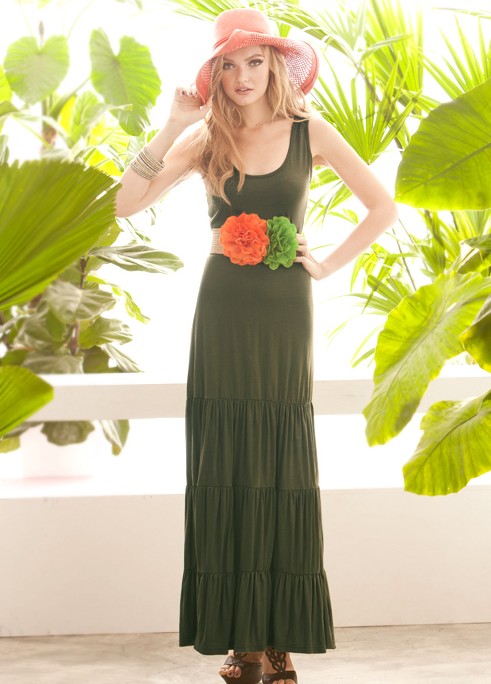 BM71232 CASUAL DRESS GREEN