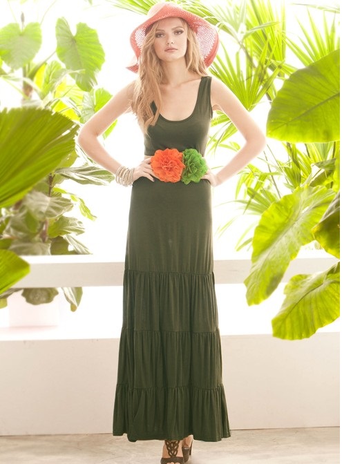 BM71232 CASUAL DRESS GREEN