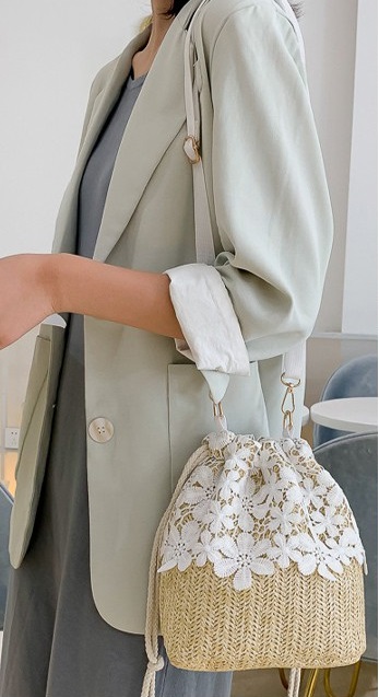 KW80509 BUCKET BAG FLOWER