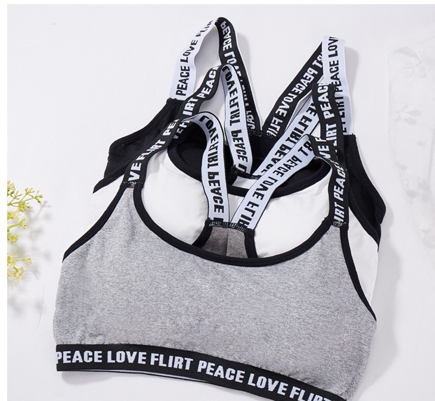 KW80510 WOMEN'S SPORTS BRA GREY