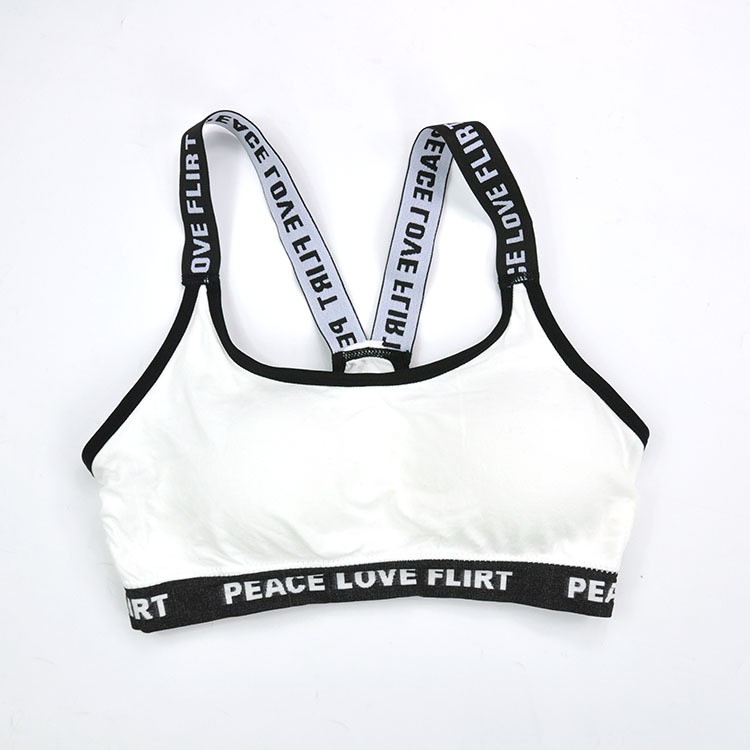 KW80510 WOMEN'S SPORTS BRA WHITE
