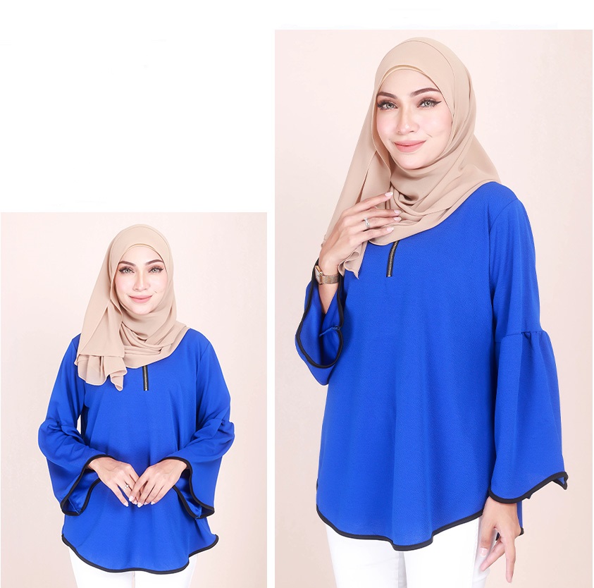 QA-684 CITRA BLOUSE BLUE