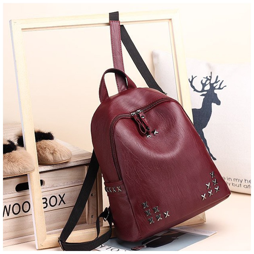 KW80532 TRAVEL BACKPACK WINE RED