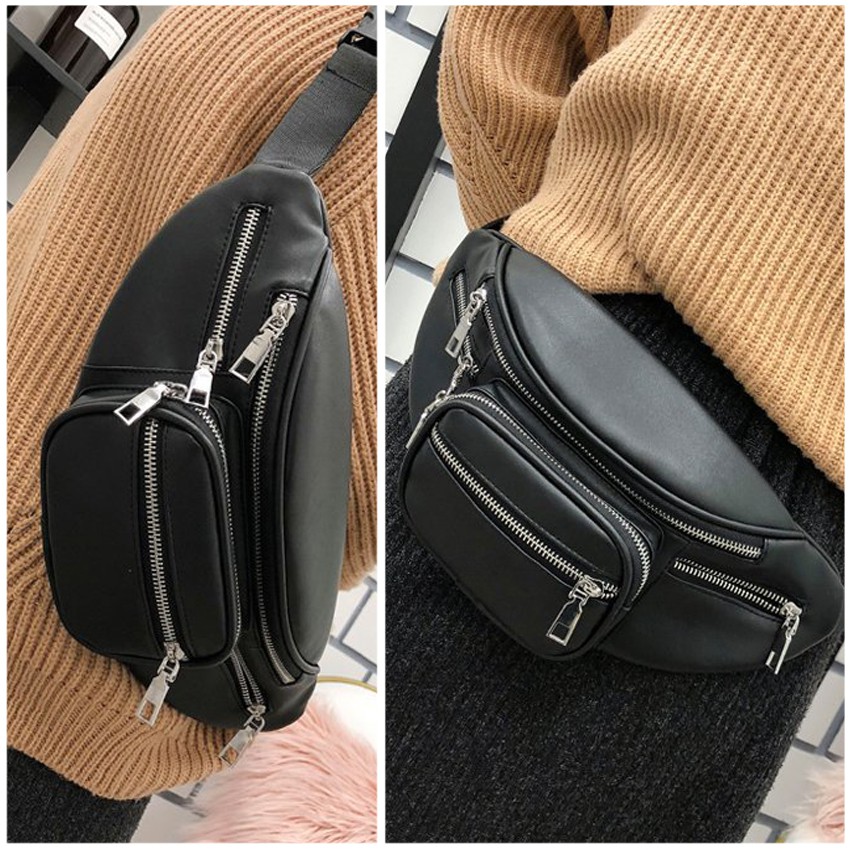 KW80542 STYLISH CHEST BAG BLACK