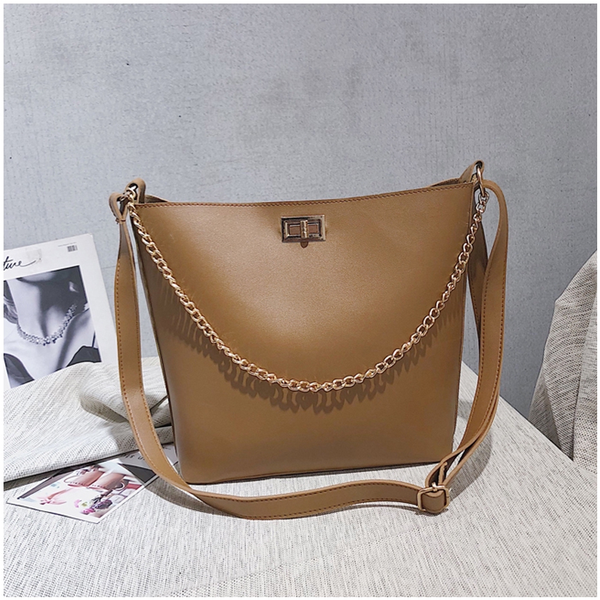 KW80548 TRENDY TOTE BAG BROWN