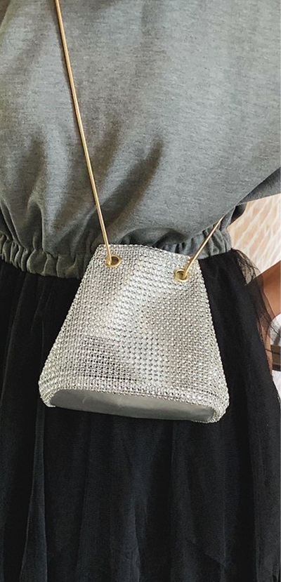 KW80583 BLINK BUCKET BAG SILVER