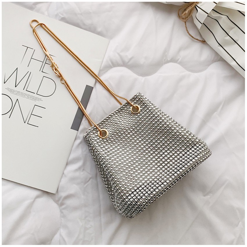 KW80583 BLINK BUCKET BAG SILVER