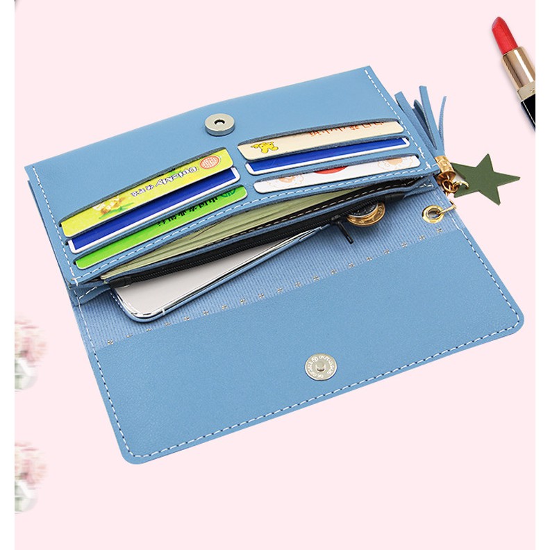 KW80597 LONG WALLET BLUE