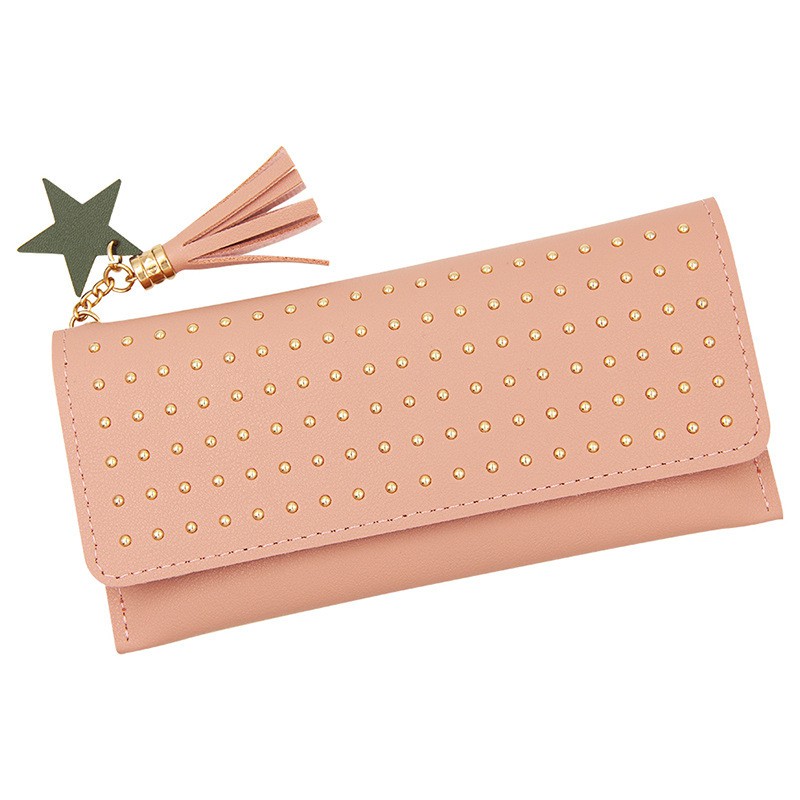 KW80597 LONG WALLET LIGHT PINK