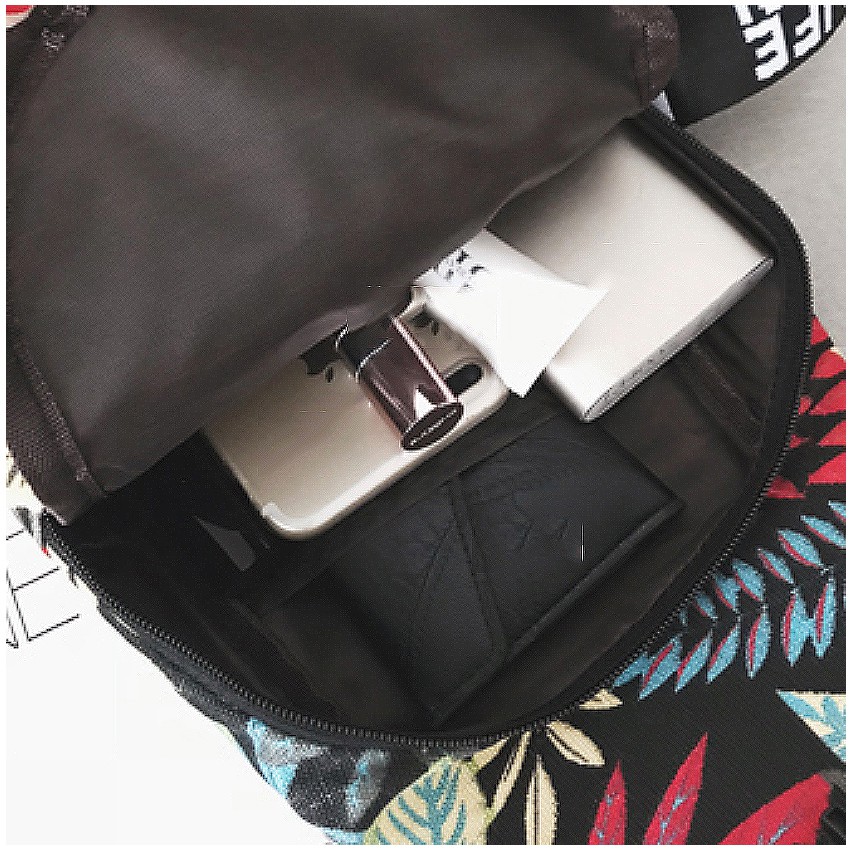 KW80614 WOMEN'S PRINTED BAG BLACK