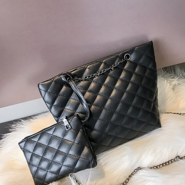 KW80615 2 IN 1 WOMEN'S HANDBAG BLACK