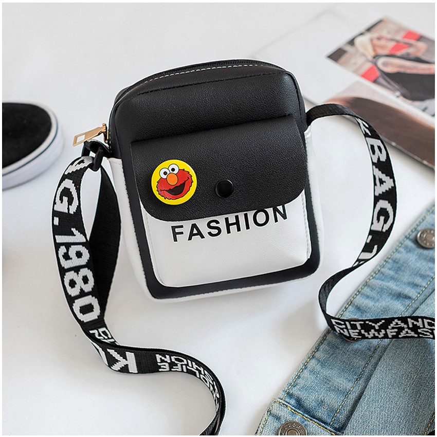 KW80558 CUTE SAME FACE BAG BLACK