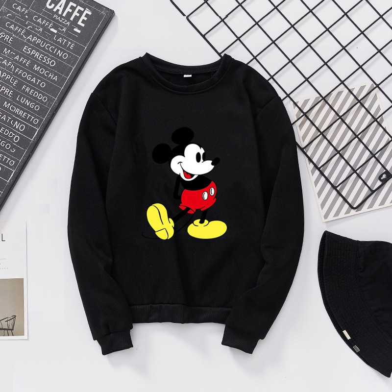 KW80626 MICKEY CARTOON SHIRT BLACK