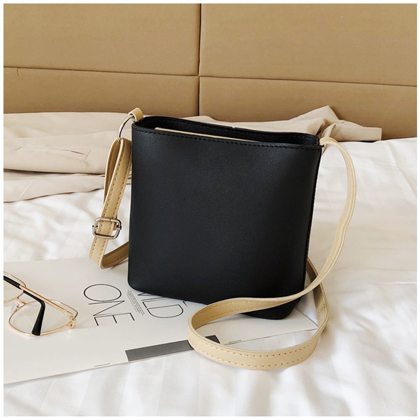 KW80660 KOREAN TOTE BAG BLACK