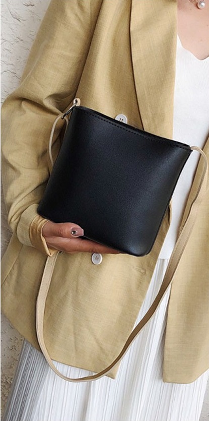 KW80660 KOREAN TOTE BAG BLACK