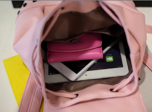 KW80663 KOREAN STYLE BACKPACK PINK