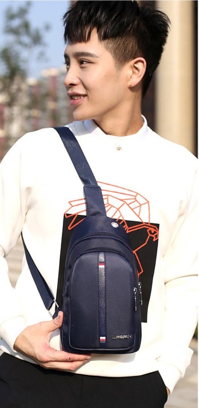 KW80665 MEN CHEST BAG DARK BLUE